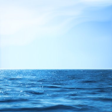tropikal deniz ve gökyüzü