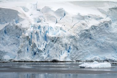 -Küresel ısınma - Antarktika buz oluşumları sahil şeridi 