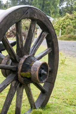 Vintage Vagon tekerlek - Puerto Montt - Şili