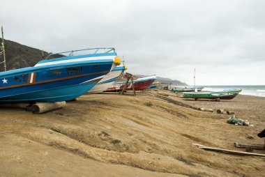Manta - Ekvador Beach'te görünümünü