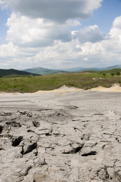 Muddy Vulcões Reserva na Roménia - Buzau - Berca — Fotografia de Stock