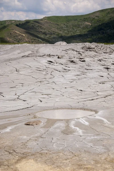 Muddy Vulcões Reserva na Roménia - Buzau - Berca — Fotografia de Stock