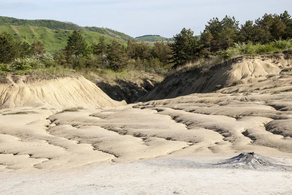 Muddy Vulcões Reserva na Roménia - Buzau - Berca — Fotografia de Stock