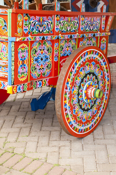 Costa Rica - Typical Decorated And Painted Ox Cart