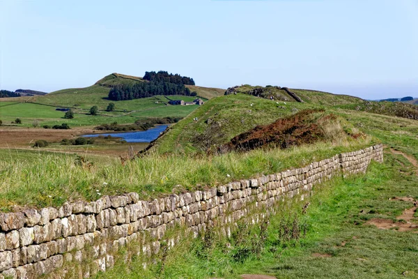 Hadrian Wall Northumberland National Park Northumberland England United Kingdom 17Th — Stock Photo, Image