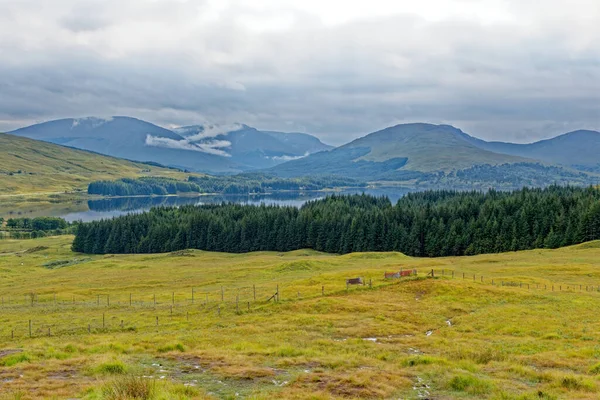 Schotse Landschapsschoonheid Bij Uitkijkpunt Loch Tulla Central Highlands Argyll Bute — Stockfoto