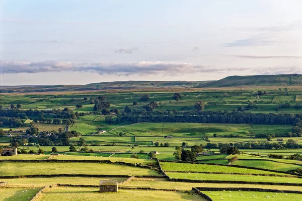 Autumn Afternoon View Pennine Way Yorkshire Dales National Park North — Stock Photo, Image