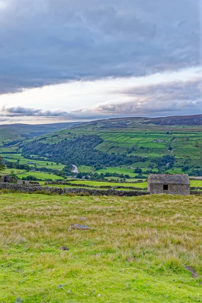 Autumn Afternoon View Pennine Way Yorkshire Dales National Park North — Stock Photo, Image