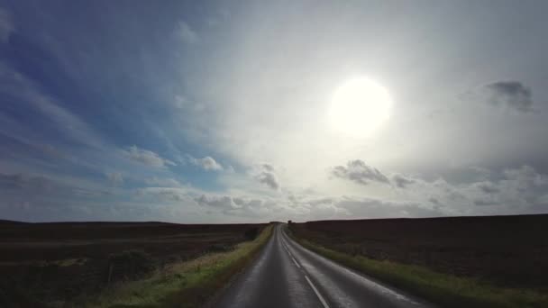 A68 Una Carretera Importante Reino Unido Que Desde Darlington Inglaterra — Vídeos de Stock