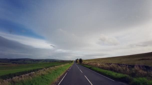 A68 Een Hoofdweg Het Verenigd Koninkrijk Die Loopt Van Darlington — Stockvideo