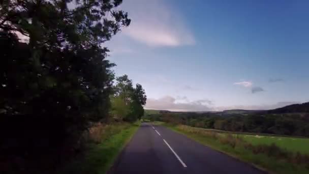 A68 Una Carretera Importante Reino Unido Que Desde Darlington Inglaterra — Vídeos de Stock