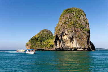 Phra Nang plajı, Railay, Krabi ili, Tayland: Uzun kuyruklu tekneler ve Prenses Mağarası - Seyahat yeri - 25 Ocak 2020