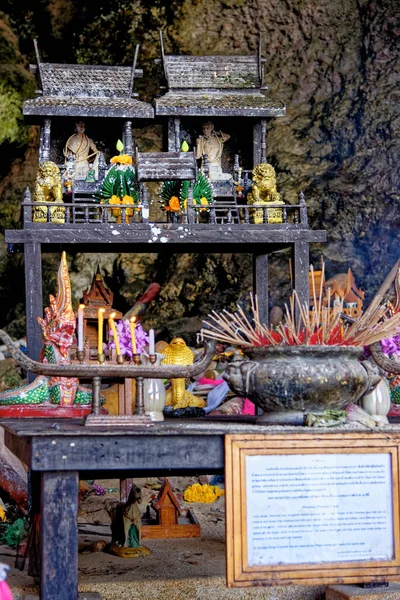 Princess Cave Phallus Symbols Phra Nang Cave Shrine Dedicated Princess — Stock Photo, Image