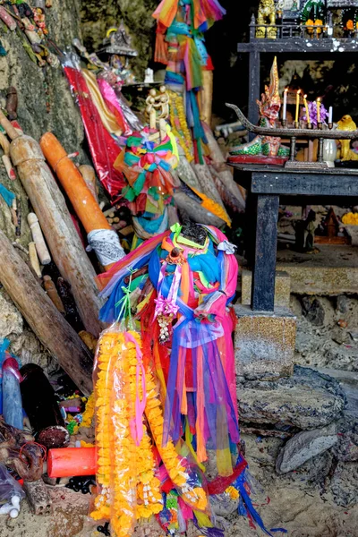 Princesa Caverna Símbolos Phallus Phra Nang Caverna Santuário Dedicado Uma — Fotografia de Stock