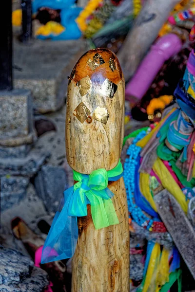 Princess Cave Phallus Symbols Phra Nang Cave Shrine Dedicated Princess — Stock Photo, Image