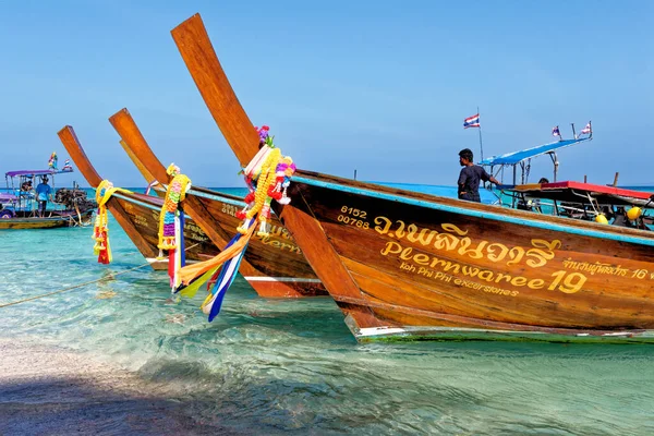 Destino Turístico Bahía Phra Nang Isla Poda Provincia Krabi Tailandia — Foto de Stock