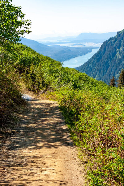 Pathway on the surrounding mountains in Juneau, Alaska - USA