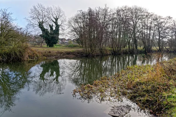 River Kennet Avon Kanalı Reading Berkshire Birleşik Krallık — Stok fotoğraf