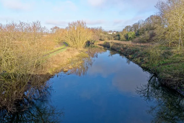 River Kennet Και Avon Canal Reading Berkshire Ηνωμένο Βασίλειο — Φωτογραφία Αρχείου