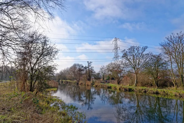 River Kennet Και Avon Canal Reading Berkshire Ηνωμένο Βασίλειο — Φωτογραφία Αρχείου