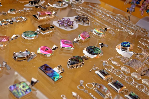 Traditional Jewelerry Souvenirs Local Market Acapulco Guererro Mexico Stock Image