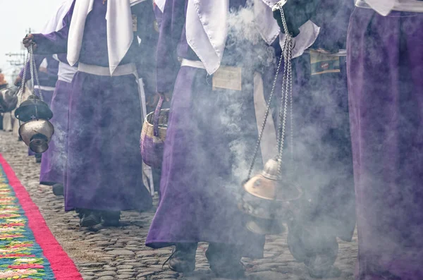 The Good Friday Procession during Holy Week (Semana Santa) in UNESCO World Heritage Site Antigua, Guatemala - 22nd of April 2011