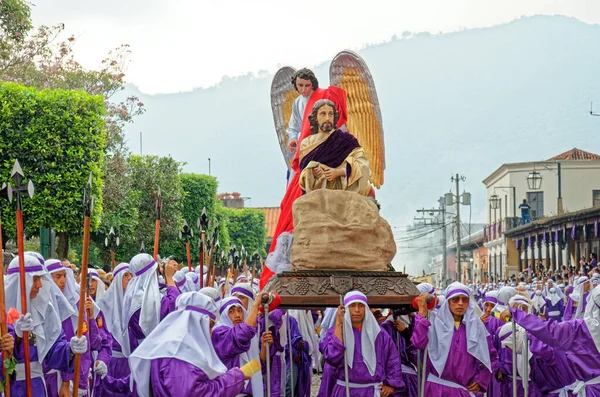 Processione Del Venerdì Santo Durante Settimana Santa Semana Santa Nel Fotografia Stock