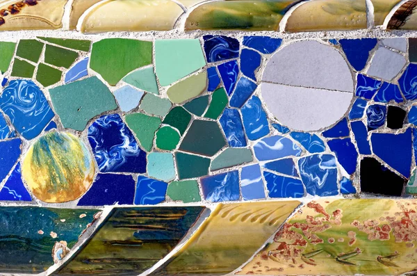 Πολύχρωμο Mosaic Στο Park Guell Βαρκελώνη Ισπανία Ευρώπη Ιουνίου 2011 — Φωτογραφία Αρχείου