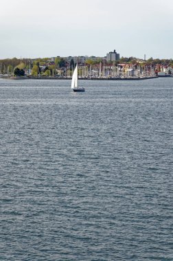 Baltık Denizi Manzarası - İsveç - 3 Şubat 2012 Stockholm Takımadası 'na yelken açın