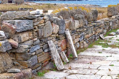 Yunanistan, Cyclades adaları, Delos, Unesco dünya mirası, Ege 'nin en eski arkeolojik bölgesi olan Delos - Mykonos - Yunanistan