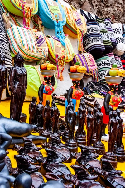 Cartagena Colombia 26Th April 2011 View Tourist Souvenirs Sale Old Stock Image