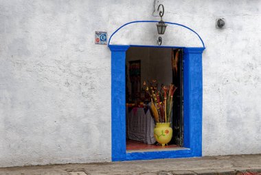 Antigua 'daki Tipik Koloni Penceresi - Guatemala - 24 Mart 2011