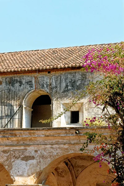 Εσωτερική Αυλή Της Μονής Las Capuchinas Στην Πόλη Antiqua Στο — Φωτογραφία Αρχείου