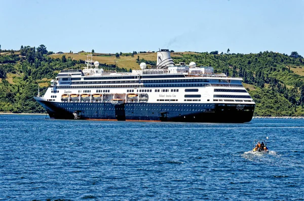 Blick Auf Die Insel Castro Bay Chilo Chilenischen Seengebiet Januar — Stockfoto