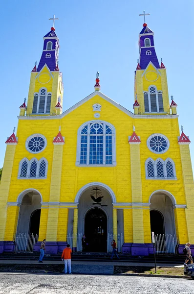 Εξωτερική Πρόσοψη Του Διάσημου Ξύλινου Καθολικού Καθεδρικού Ναού Του Αγίου — Φωτογραφία Αρχείου
