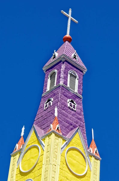 Façade Extérieure Détail Célèbre Cathédrale Catholique Bois Castro San Francisco — Photo