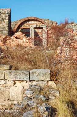 Histria, Romanya - Milezyalı yerleşimciler tarafından kurulan antik Yunan kolonisi Istros 'un kalıntıları. Dobrogea - 5 Eylül 2011