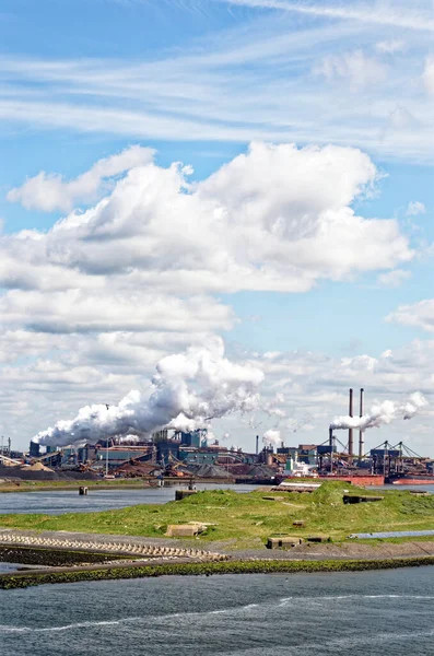 Tata Steel Factory Ijmuiden Harbor Netherlands 4Th March 2012 — Stock Photo, Image