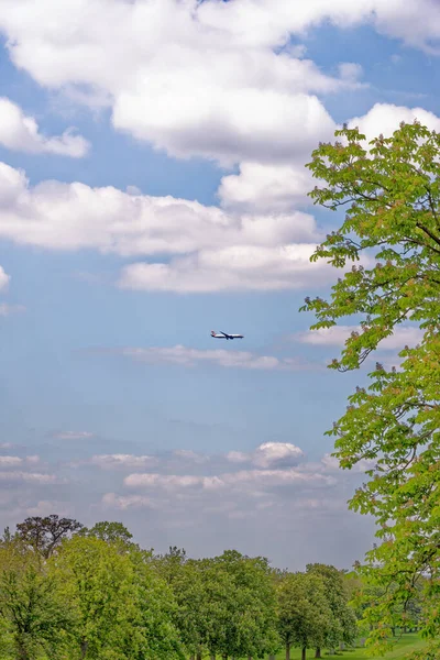 Avião Sobre Castelo Windsor Visto Para Baixo Caminhada Longa Com — Fotografia de Stock