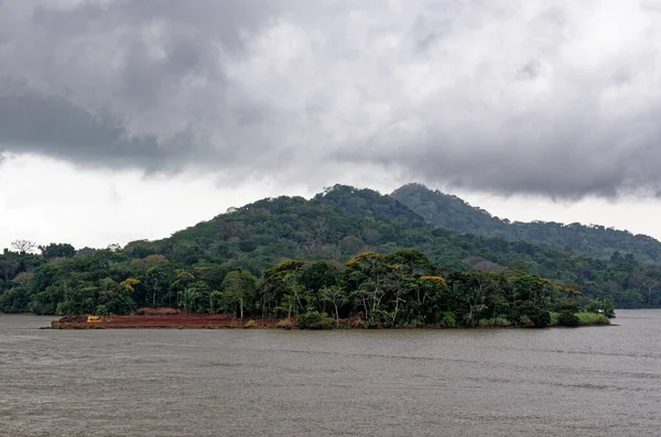 Gatun Gölü Panama Kanalı Panama Orta Amerika Panama Tropik Yağmur — Stok fotoğraf