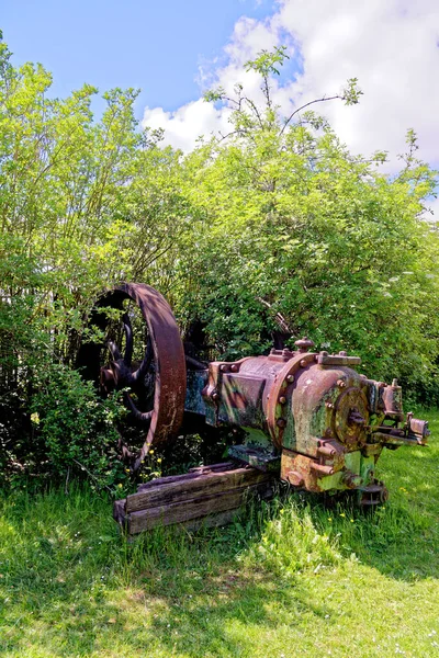 古いヴィンテージモーターポンプ 2021年6月12日イギリス ダーラム郡ビーミッシュ村 — ストック写真