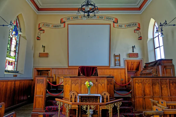 Old Vintage Church Interior Beamish Village Durham County England United — Stock Photo, Image