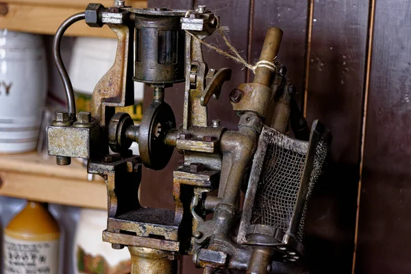 Vintage Old Soda Water Maker Beamish Village Durham County Inghilterra — Foto Stock