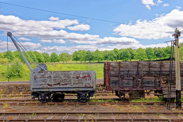 Rowlew Train Station Beamish Village 카운티 2021 — 스톡 사진