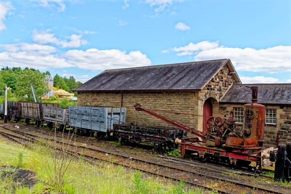 Gare Rowlew Beamish Village Comté Durham Angleterre Royaume Uni Juin — Photo