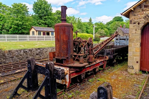 Gare Rowlew Beamish Village Comté Durham Angleterre Royaume Uni Juin — Photo