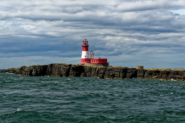 Longstone Leuchtturm Liegt Auf Den Äußeren Farne Inseln Der Northumberland — Stockfoto