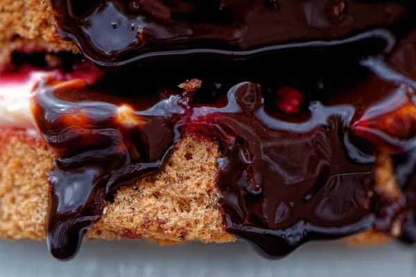 Gâteau Forêt Noire Gâteau Schwarzwalder Kirschtorte Gateau Forêt Noire Avec — Photo