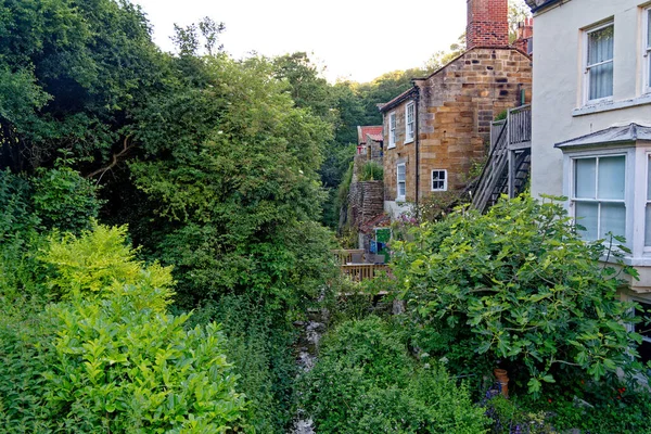 Robin Hood Bay Pequena Vila Piscatória Uma Baía North York — Fotografia de Stock