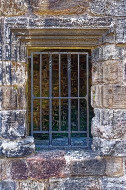 Bir pencerenin detayları - Stirling, İskoçya 'daki eski bir kasaba olan Mar' s Wark - 16 Temmuz 2021